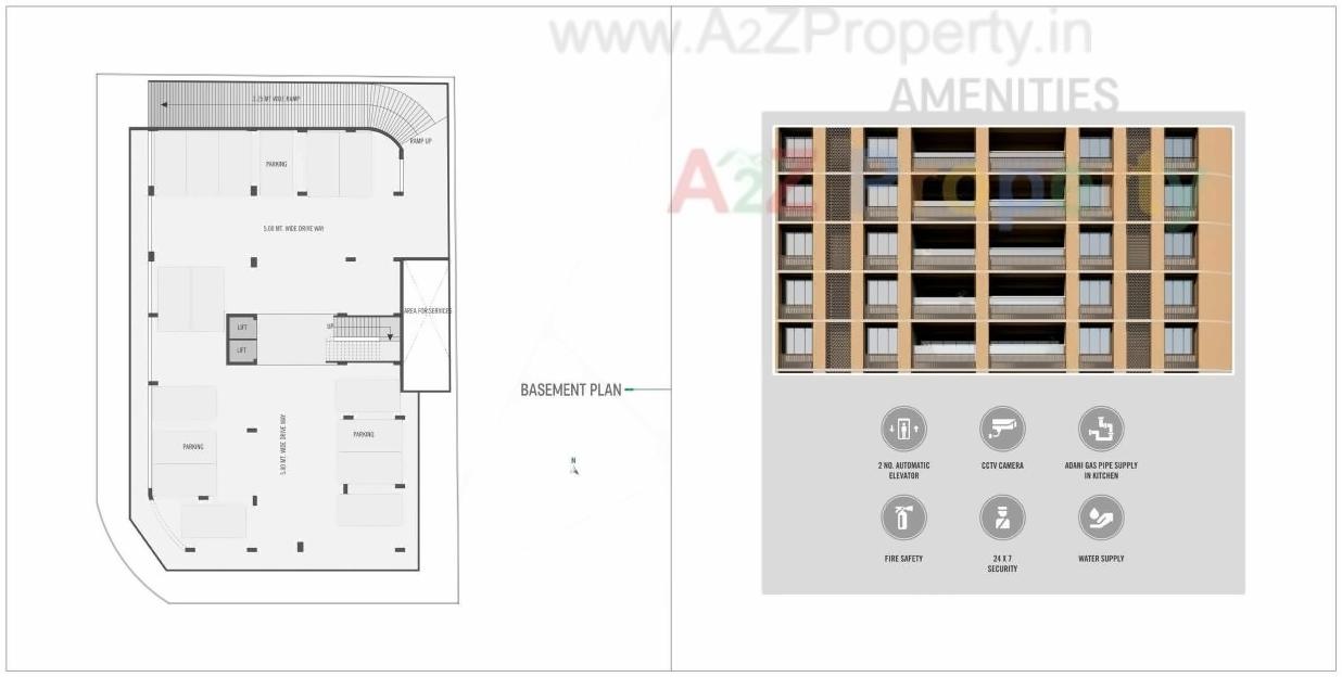 Layout of real estate project Avis Aster located at Thaltej, Ahmedabad, Gujarat