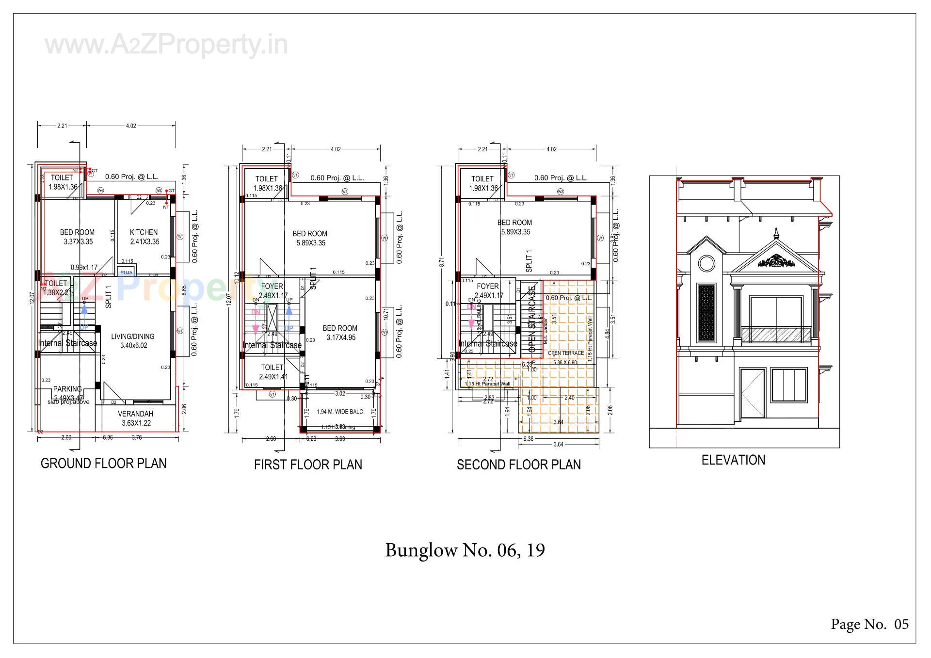 Layout of real estate project Awadh Homes located at Sanand, Ahmedabad, Gujarat