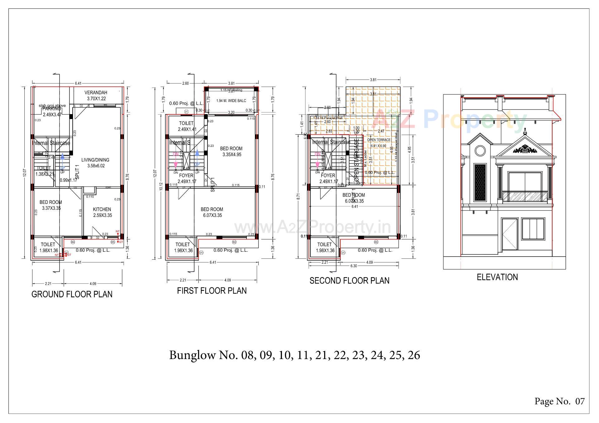 Layout of real estate project Awadh Homes located at Sanand, Ahmedabad, Gujarat