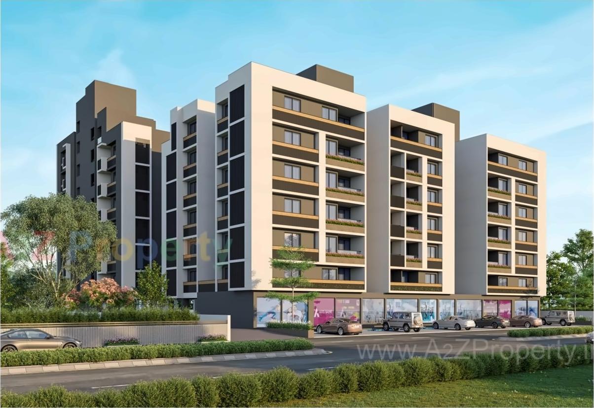 3D Elevation of real estate project Awadh Prangan located at Ahmedabad, Ahmedabad, Gujarat