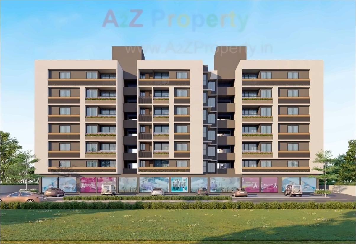 3D Elevation of real estate project Awadh Prangan located at Ahmedabad, Ahmedabad, Gujarat