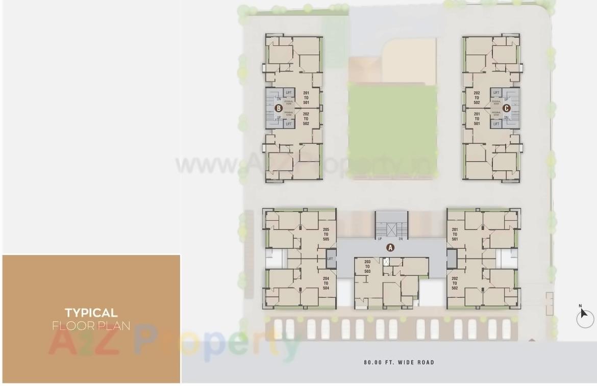 Layout of real estate project Awadh Prangan located at Ahmedabad, Ahmedabad, Gujarat