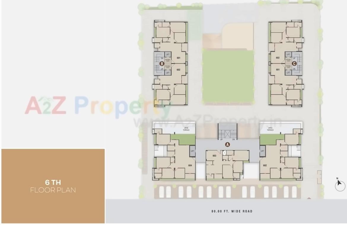 Layout of real estate project Awadh Prangan located at Ahmedabad, Ahmedabad, Gujarat
