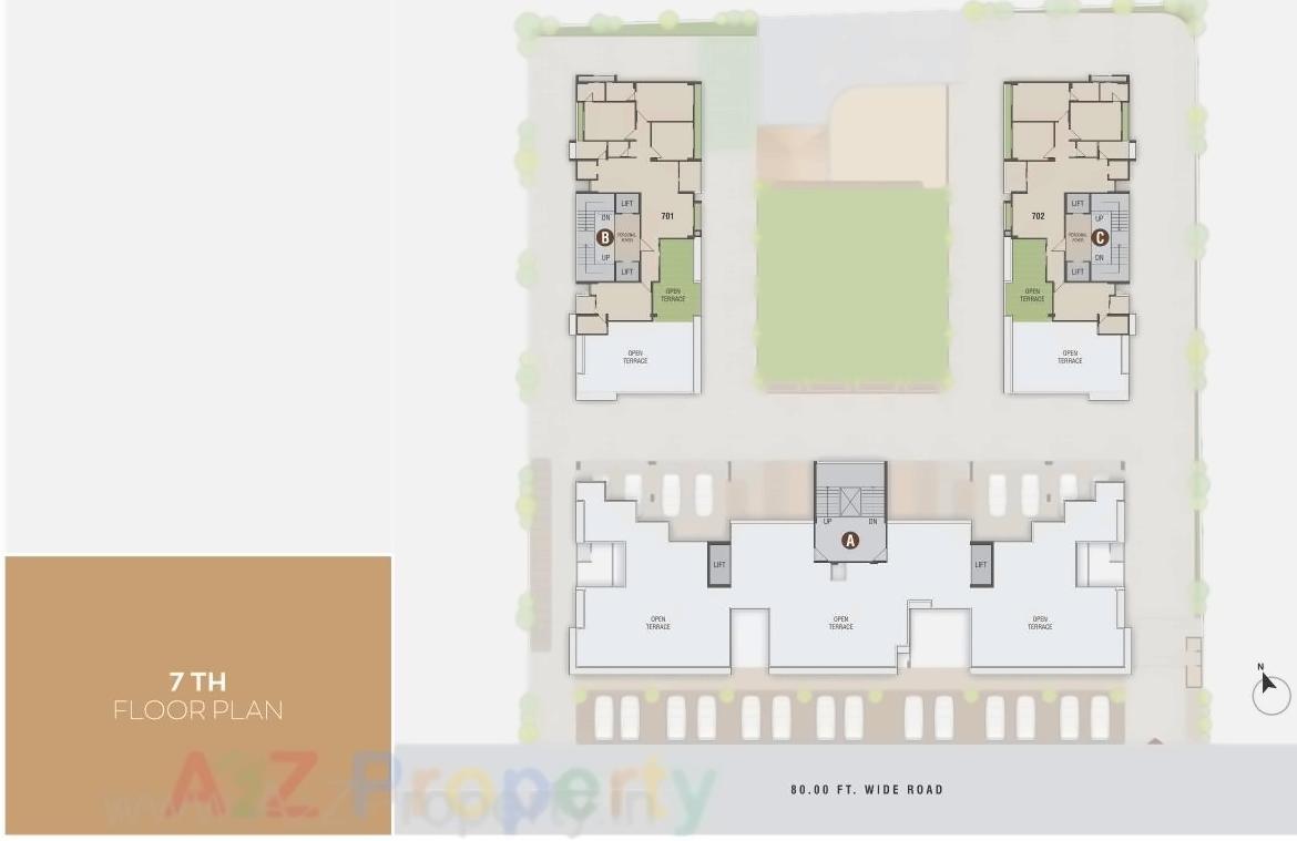 Layout of real estate project Awadh Prangan located at Ahmedabad, Ahmedabad, Gujarat