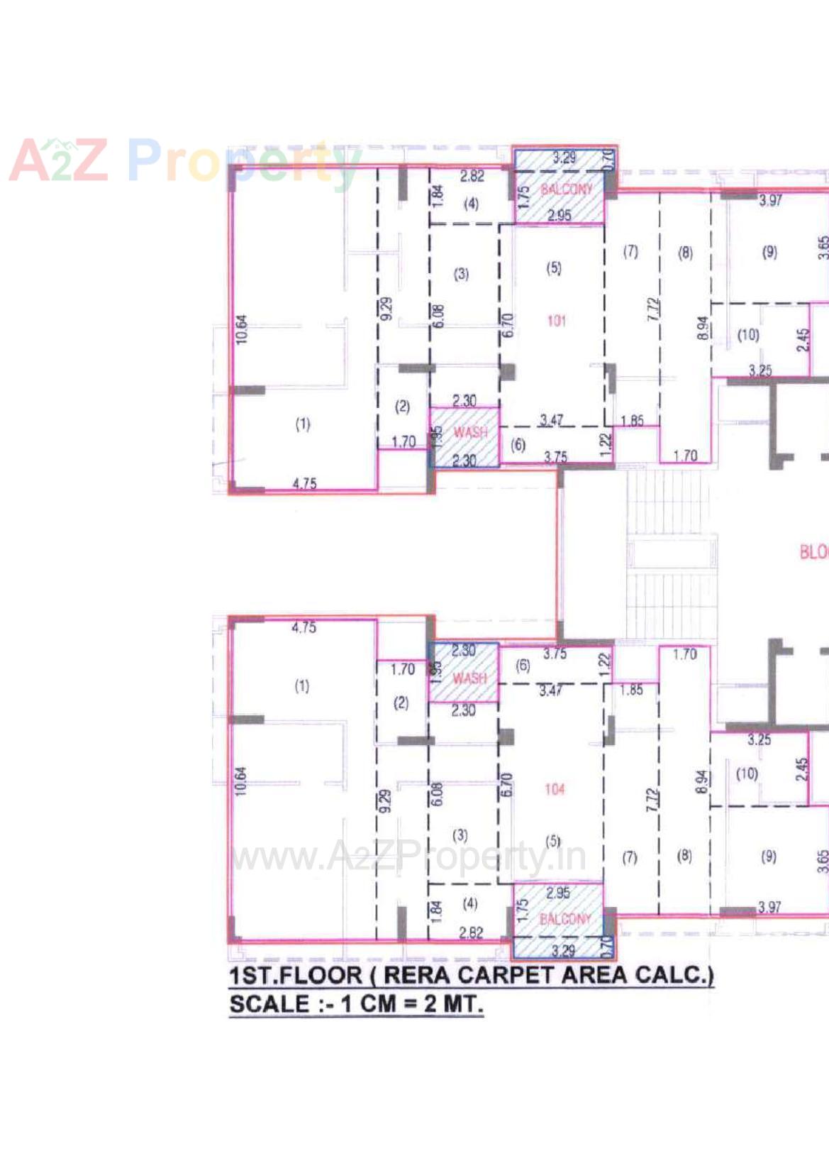 Layout of real estate project Ayaan located at Bodakdev, Ahmedabad, Gujarat