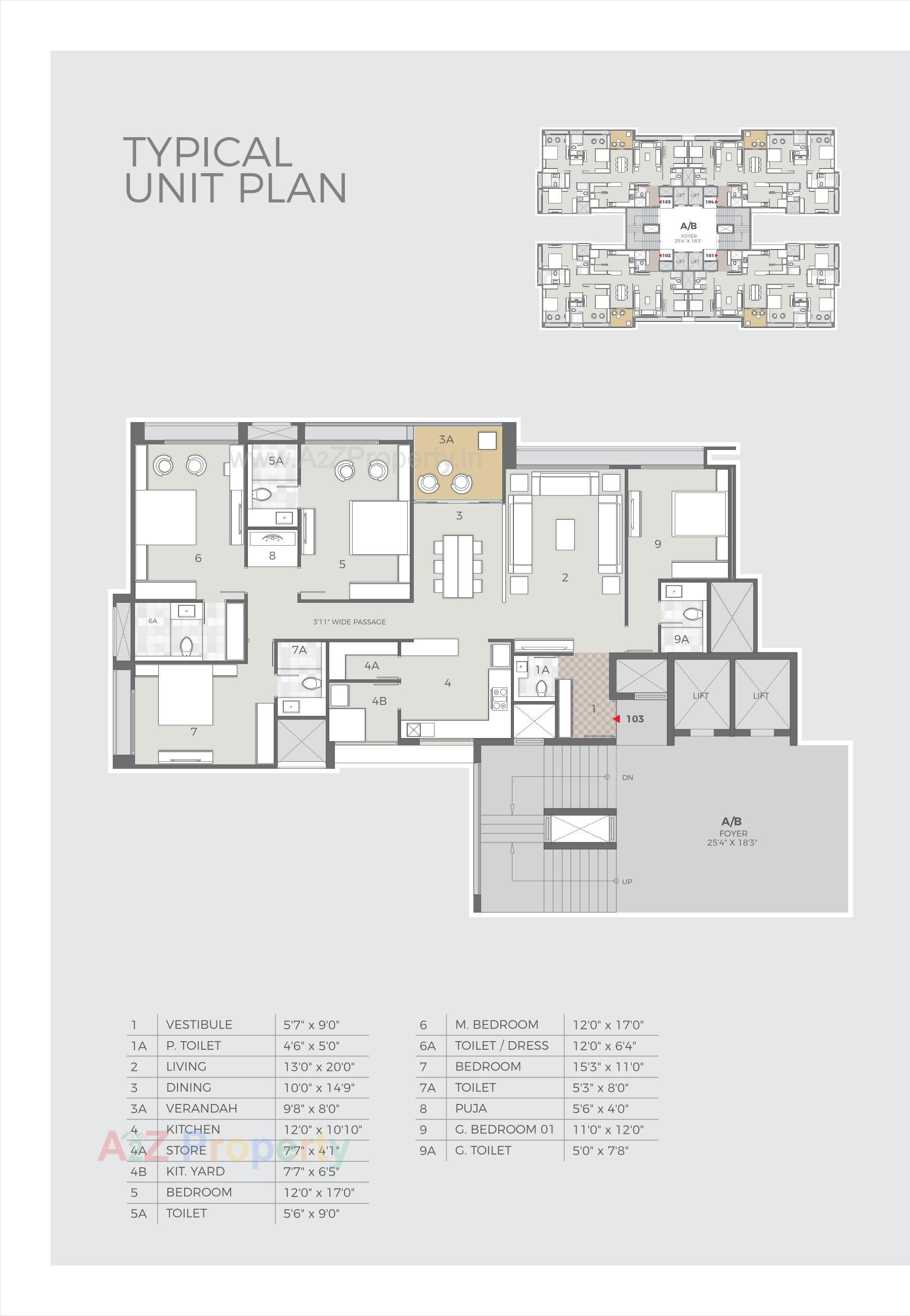 Layout of real estate project Ayaan located at Bodakdev, Ahmedabad, Gujarat