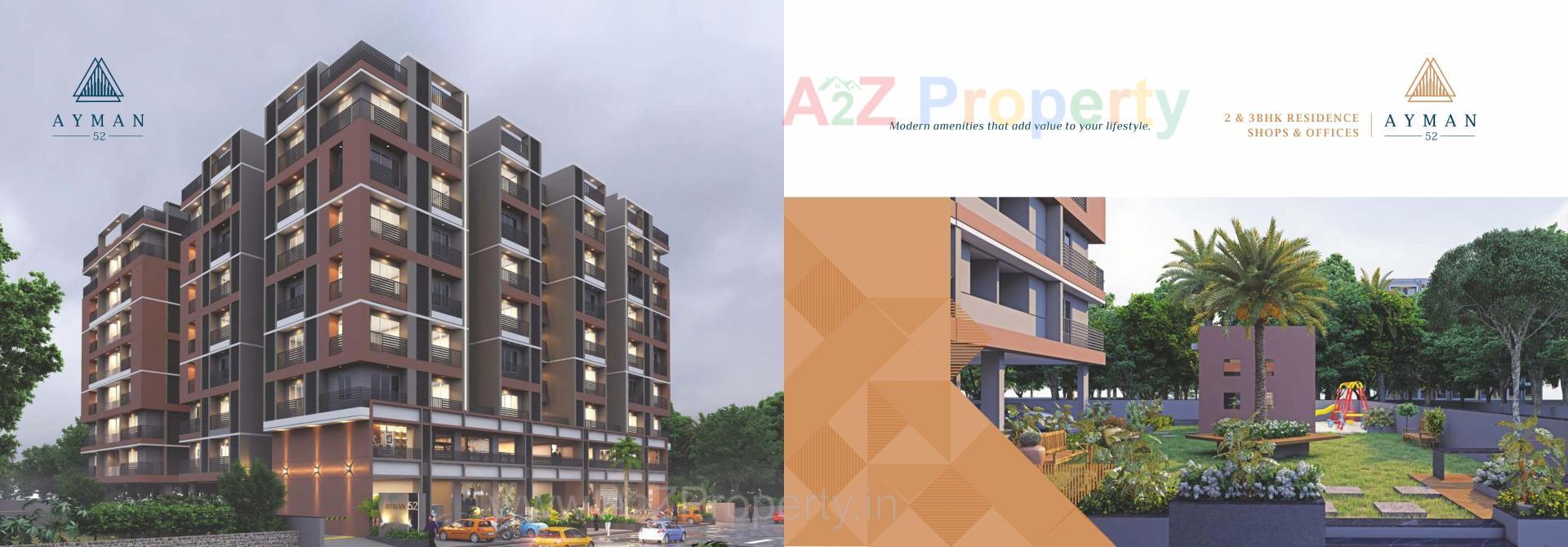 3D Elevation of real estate project Ayman located at Sarkhej, Ahmedabad, Gujarat