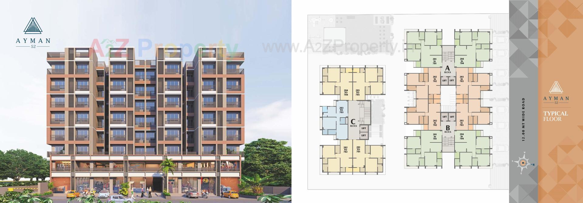 Layout of real estate project Ayman located at Sarkhej, Ahmedabad, Gujarat