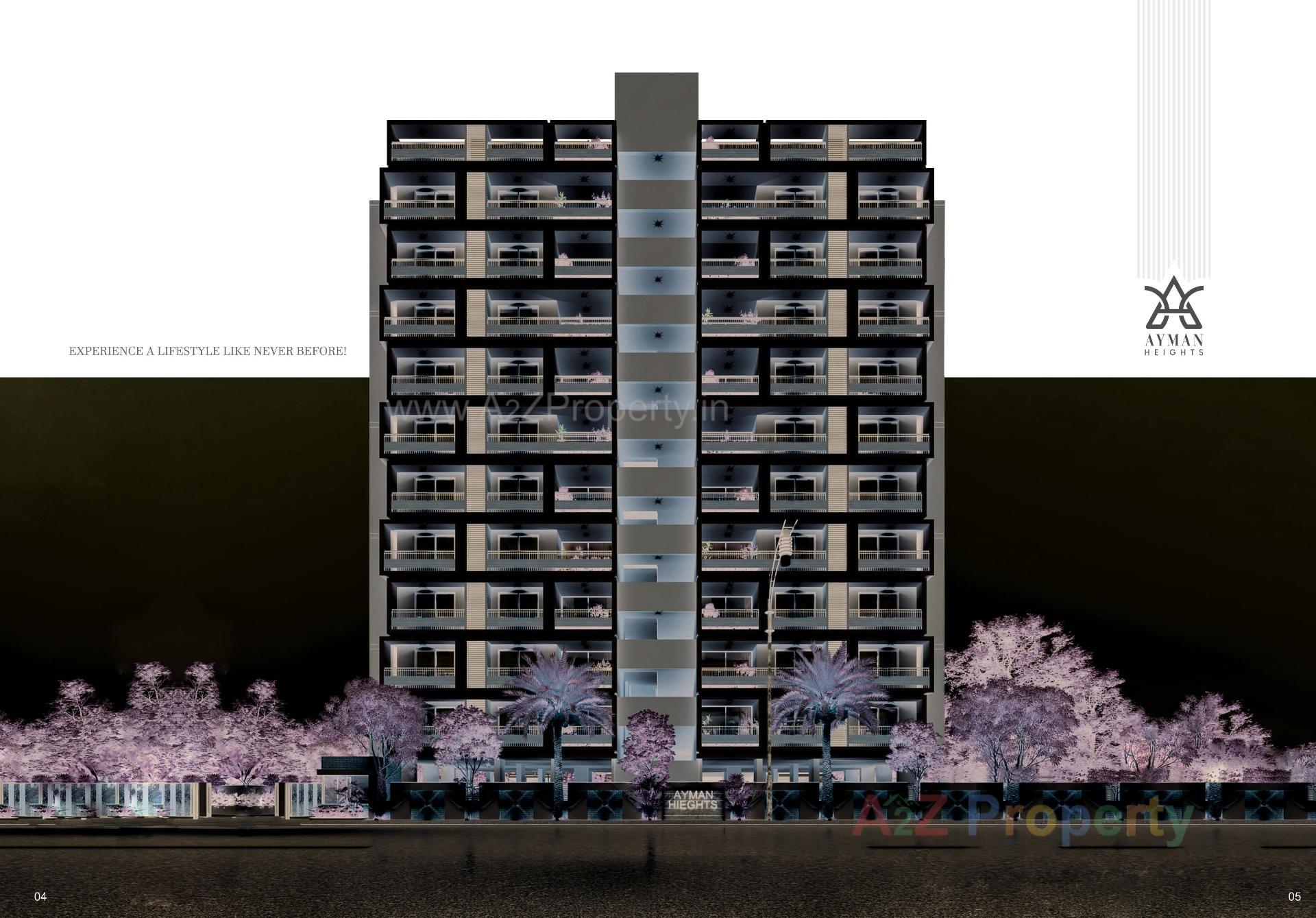 3D Elevation of real estate project Ayman Heights located at Sarkhej, Ahmedabad, Gujarat