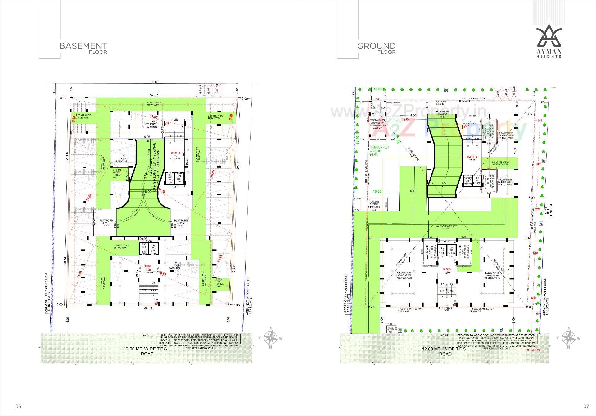Layout of real estate project Ayman Heights located at Sarkhej, Ahmedabad, Gujarat