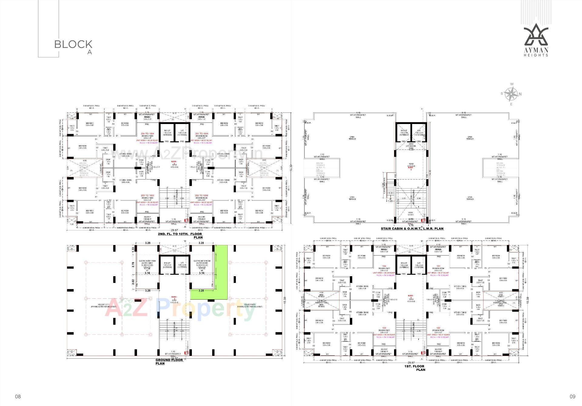 Layout of real estate project Ayman Heights located at Sarkhej, Ahmedabad, Gujarat