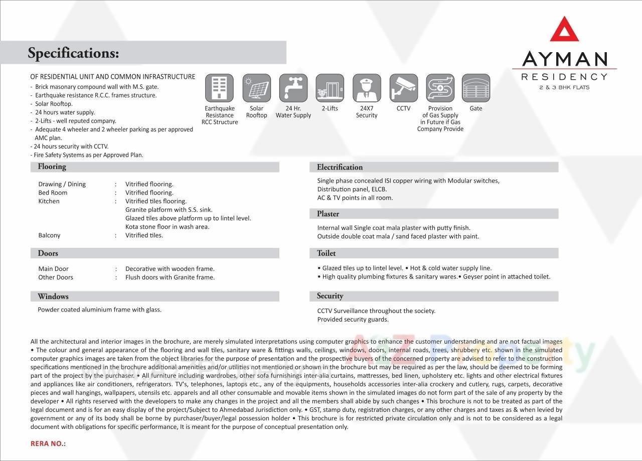  of real estate project Ayman Residency located at Sarkhej, Ahmedabad, Gujarat