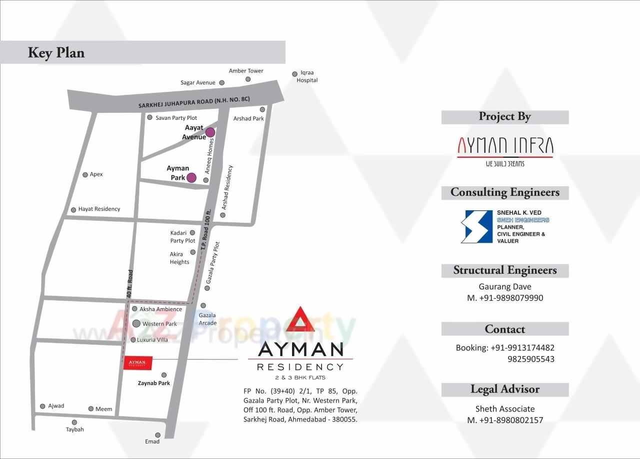  of real estate project Ayman Residency located at Sarkhej, Ahmedabad, Gujarat