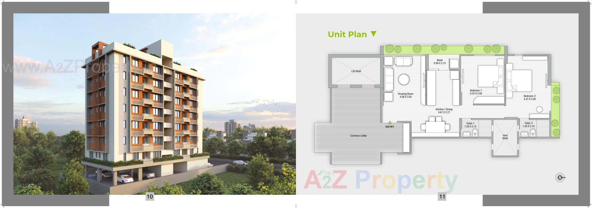 Layout of real estate project B/entice located at Ghuma, Ahmedabad, Gujarat