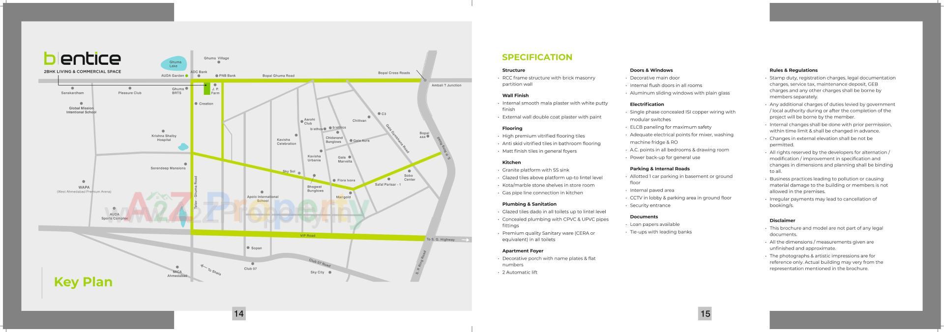  of real estate project B/entice located at Ghuma, Ahmedabad, Gujarat