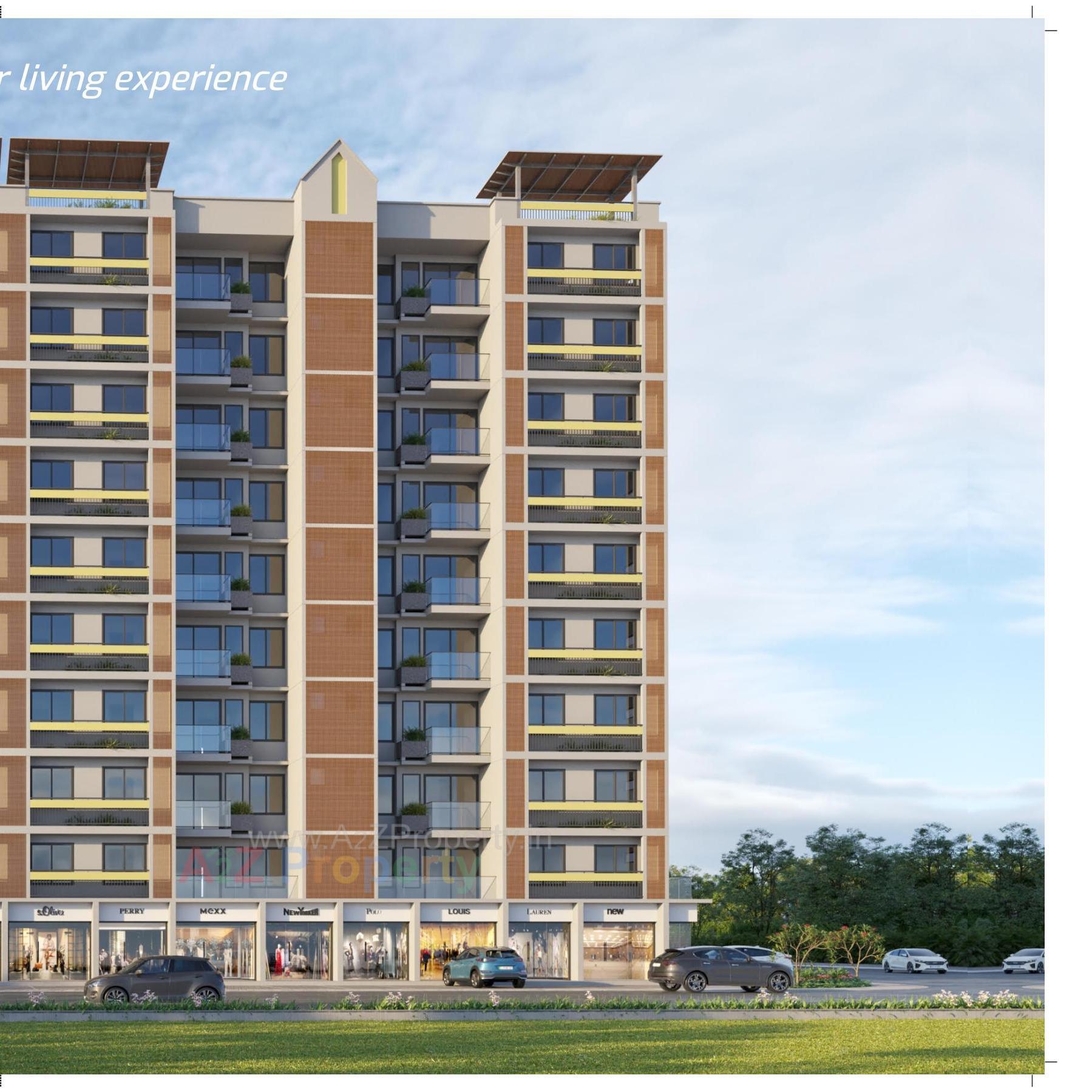 3D Elevation of real estate project B/ethos located at Ghuma, Ahmedabad, Gujarat