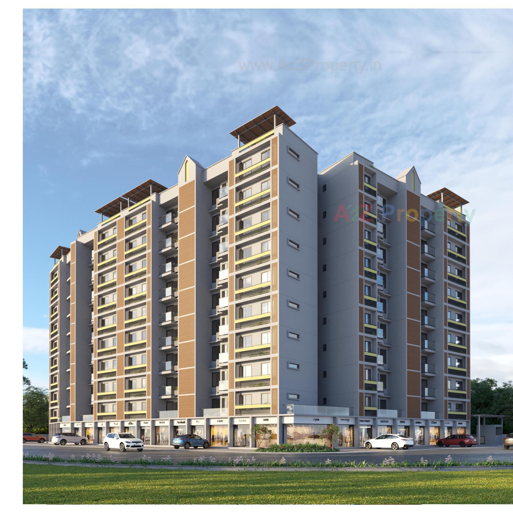 3D Elevation of real estate project B/ethos located at Ghuma, Ahmedabad, Gujarat