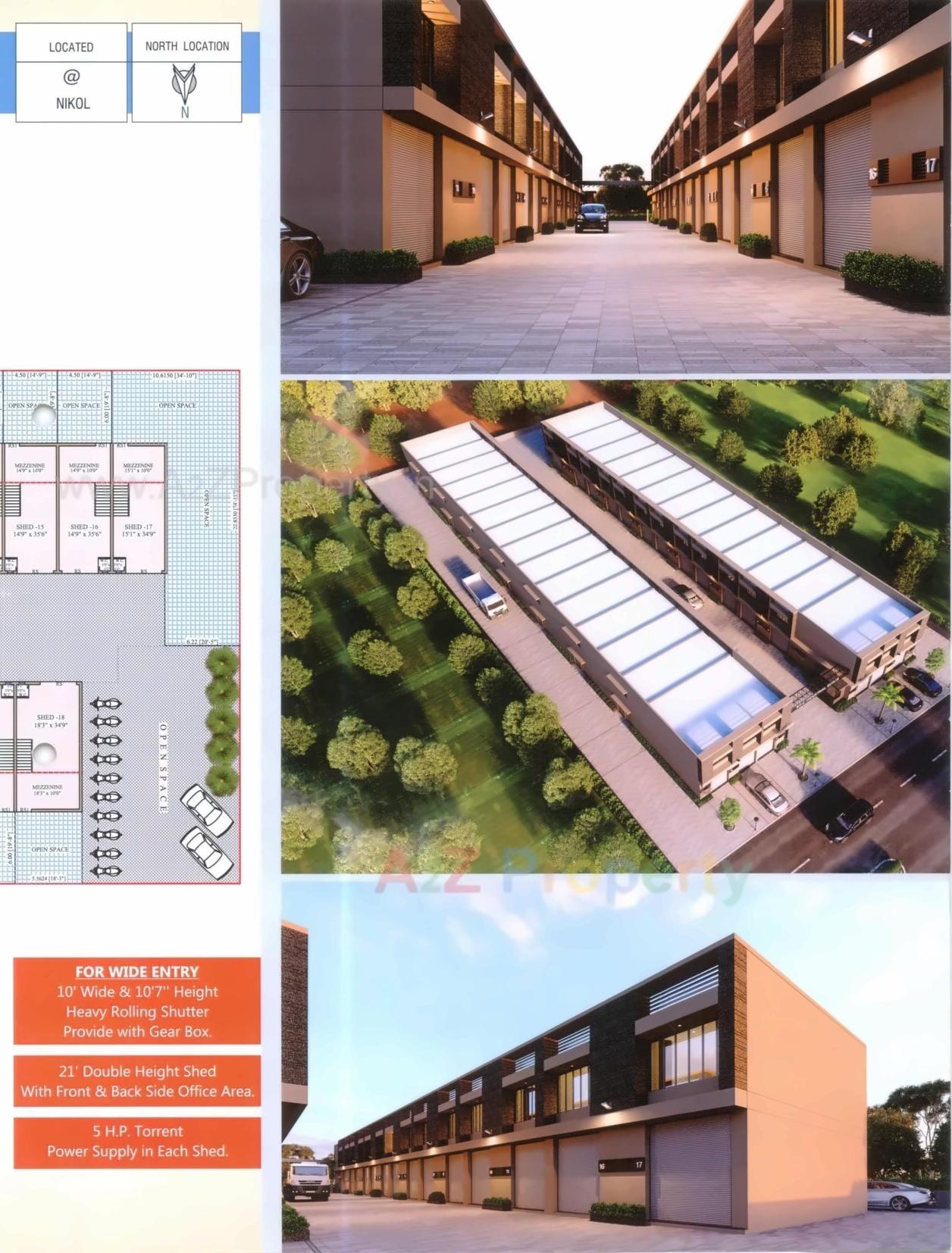 3D Elevation of real estate project B N  Industrial Estate located at Nikol, Ahmedabad, Gujarat