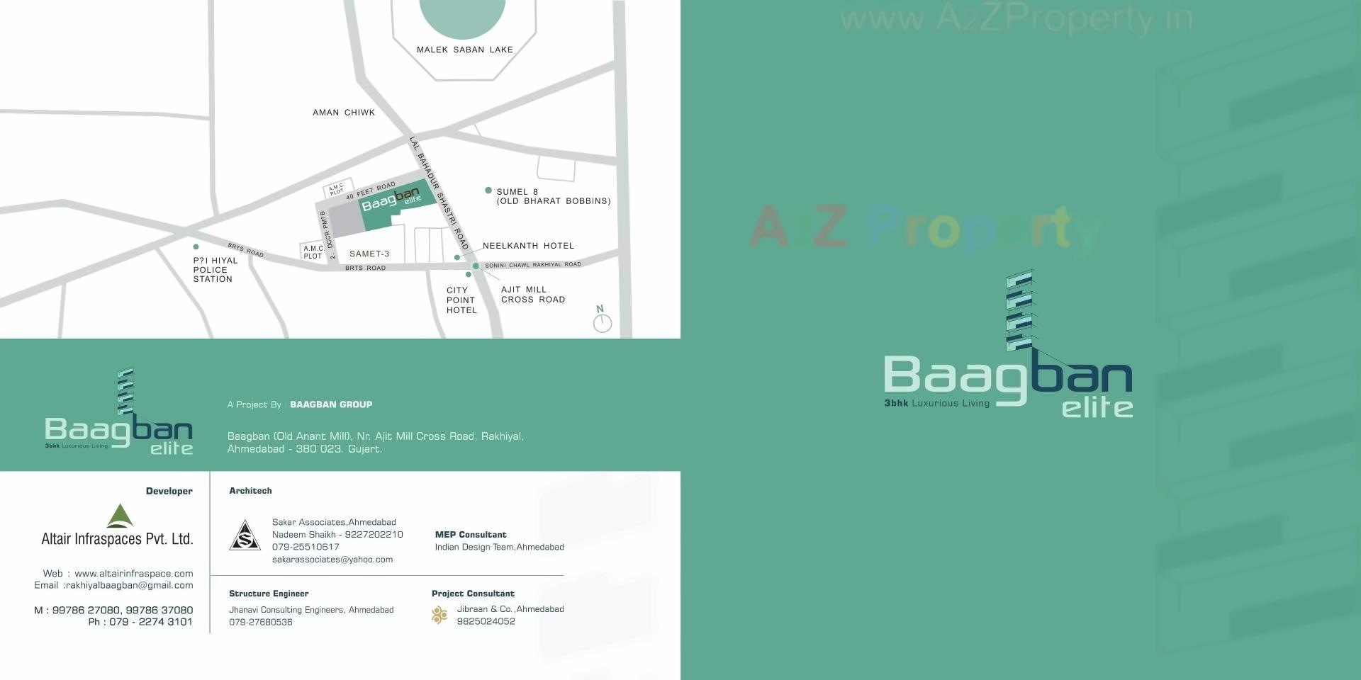  of real estate project Baagban Elite (block H+i J+k) located at Rakhial, Ahmedabad, Gujarat