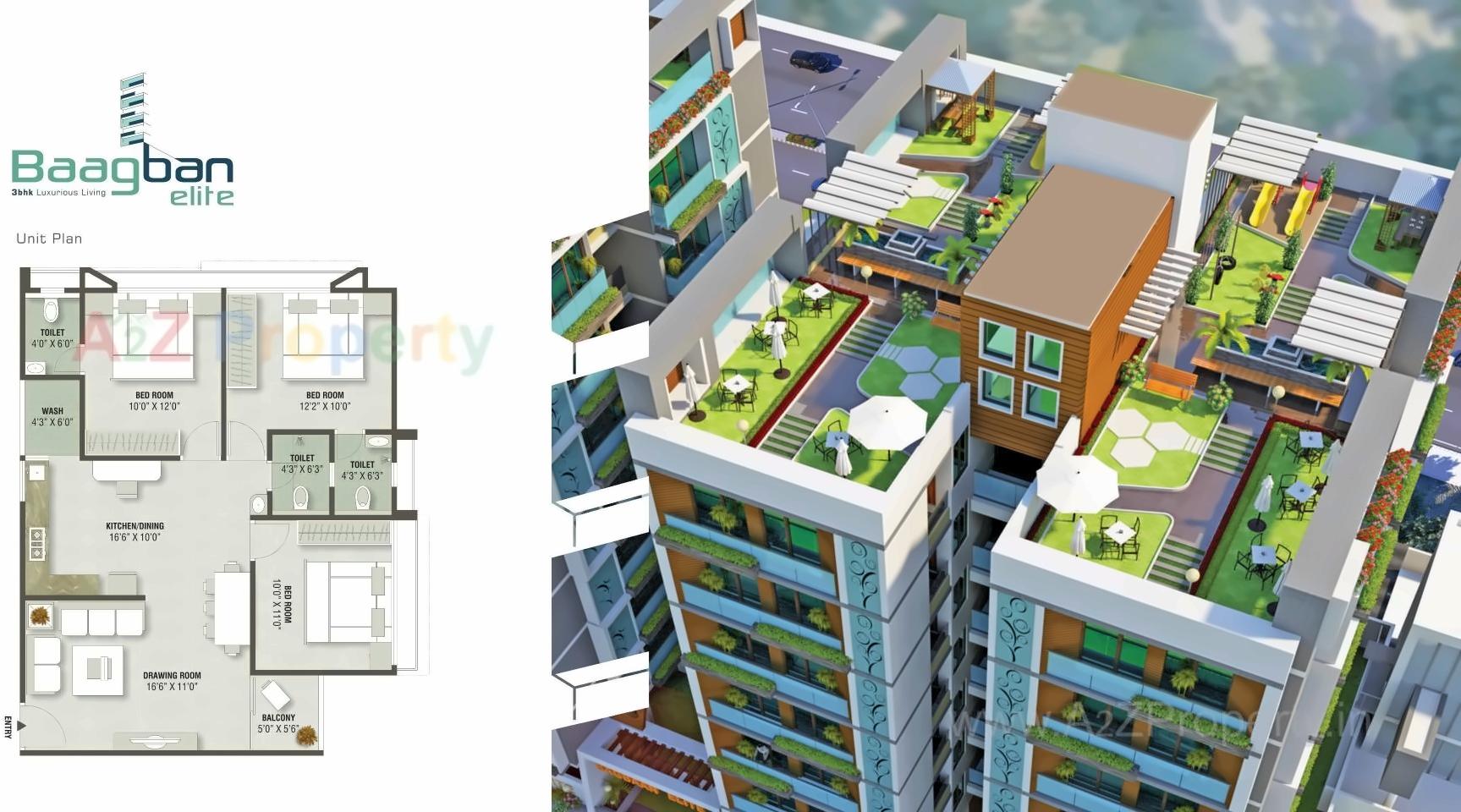 Layout of real estate project Baagban Elite (block H+i J+k) located at Rakhial, Ahmedabad, Gujarat