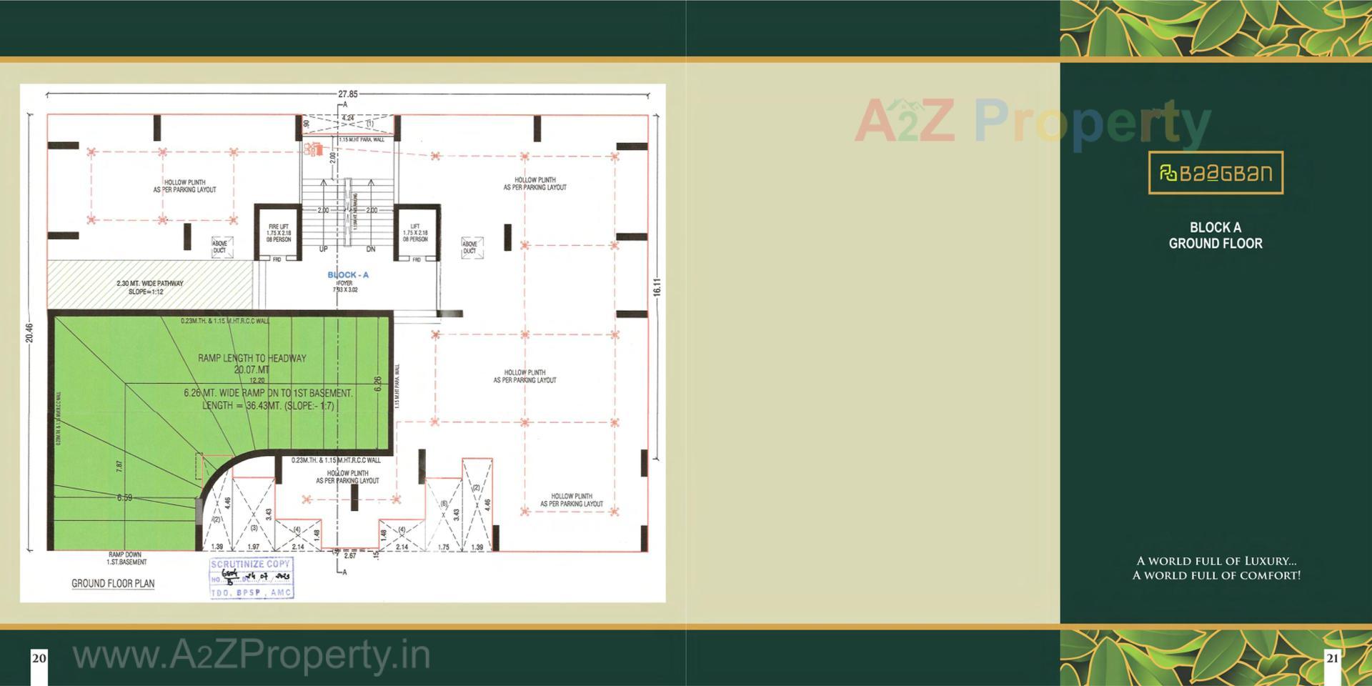 Layout of real estate project Baagban located at Khanpur, Ahmedabad, Gujarat