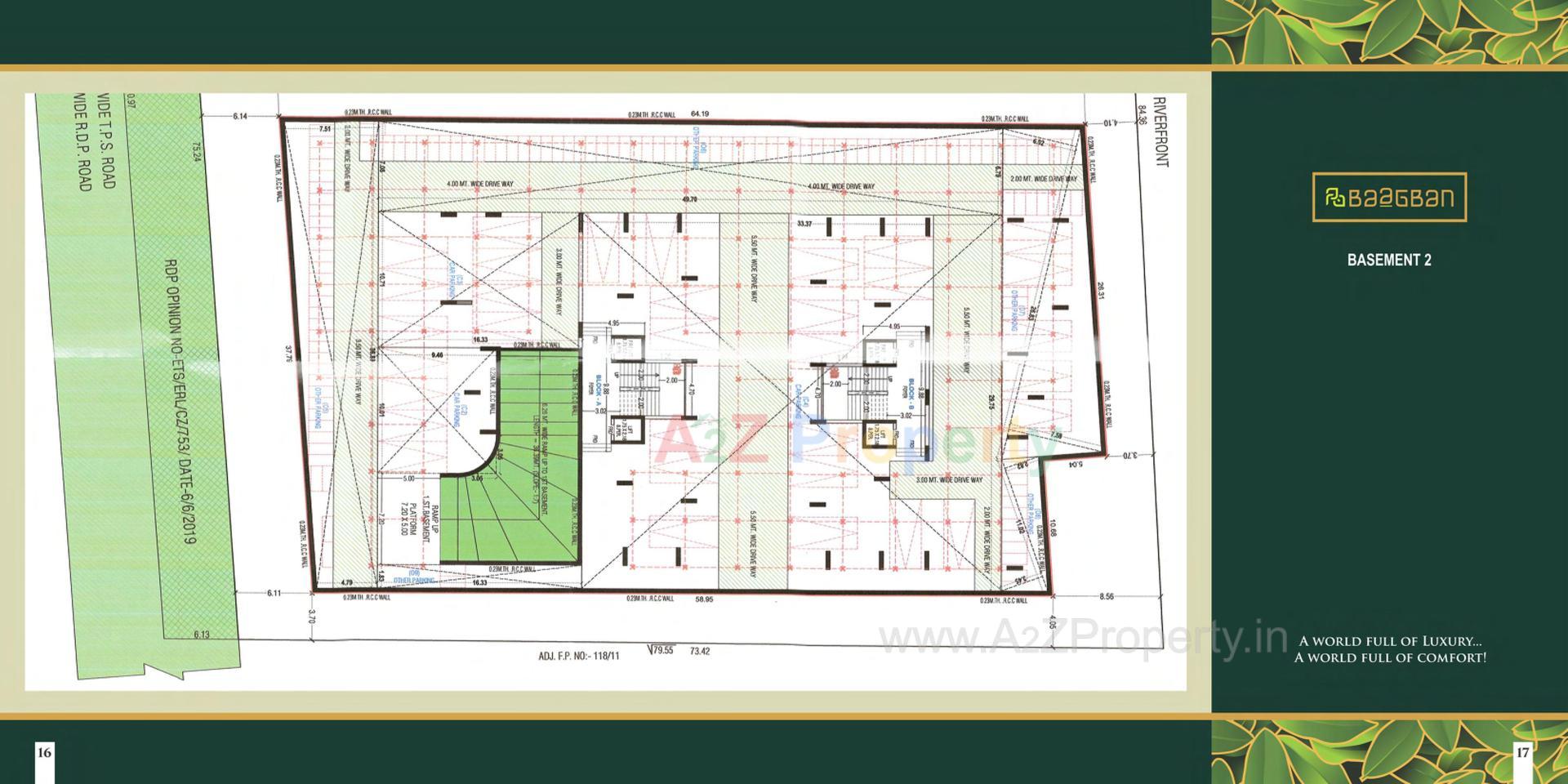 Layout of real estate project Baagban located at Khanpur, Ahmedabad, Gujarat