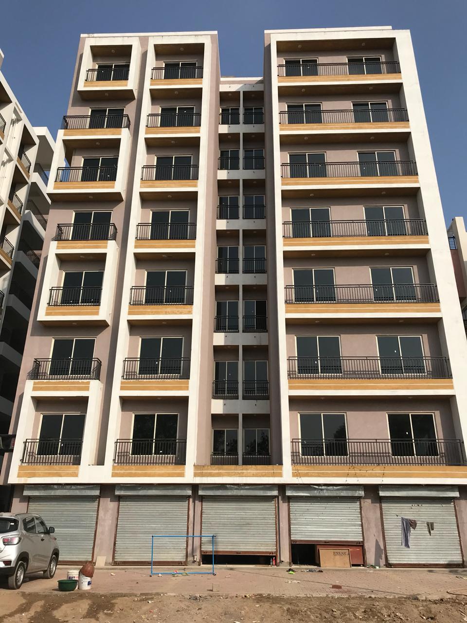 80707_const of real estate project Bagh E Fatima Apartment located at Makarba, Ahmedabad, Gujarat