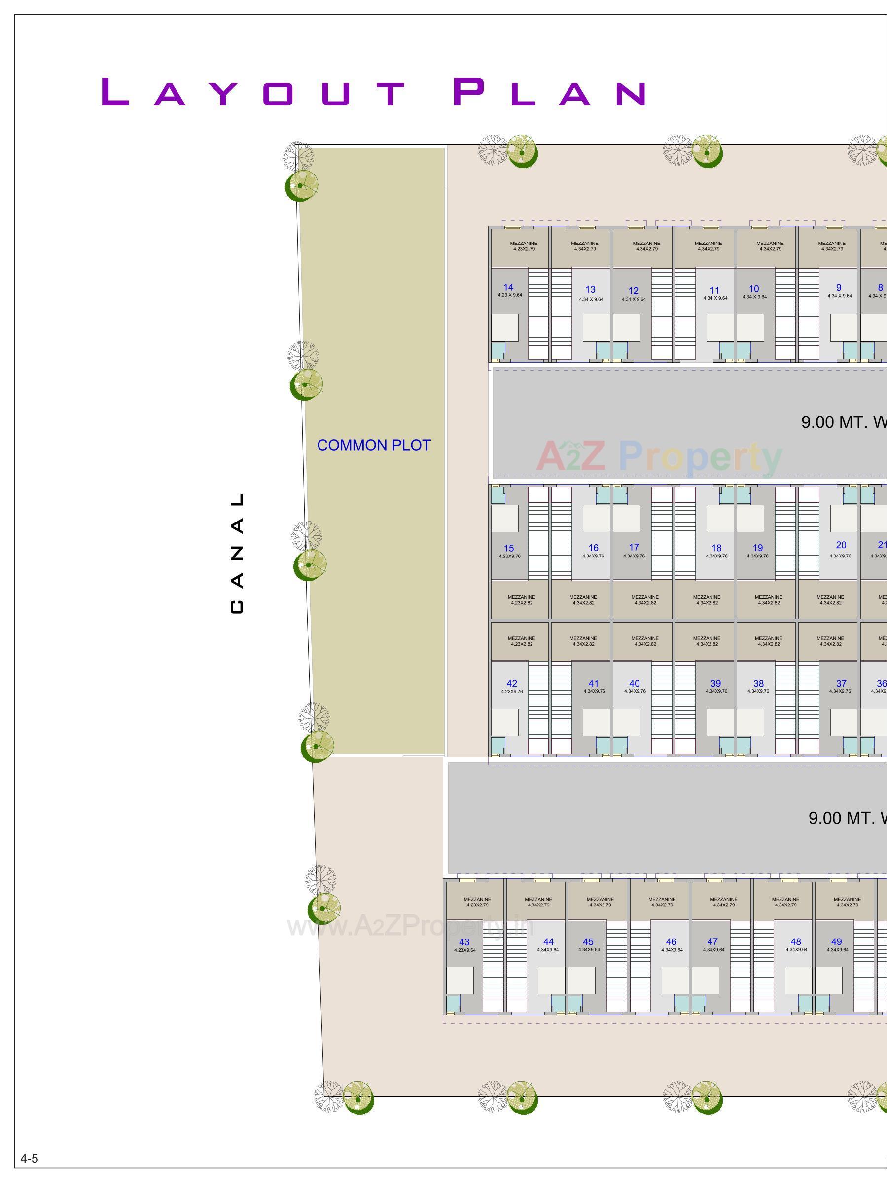 Layout of real estate project Bajrang Estate located at Kathwada, Ahmedabad, Gujarat