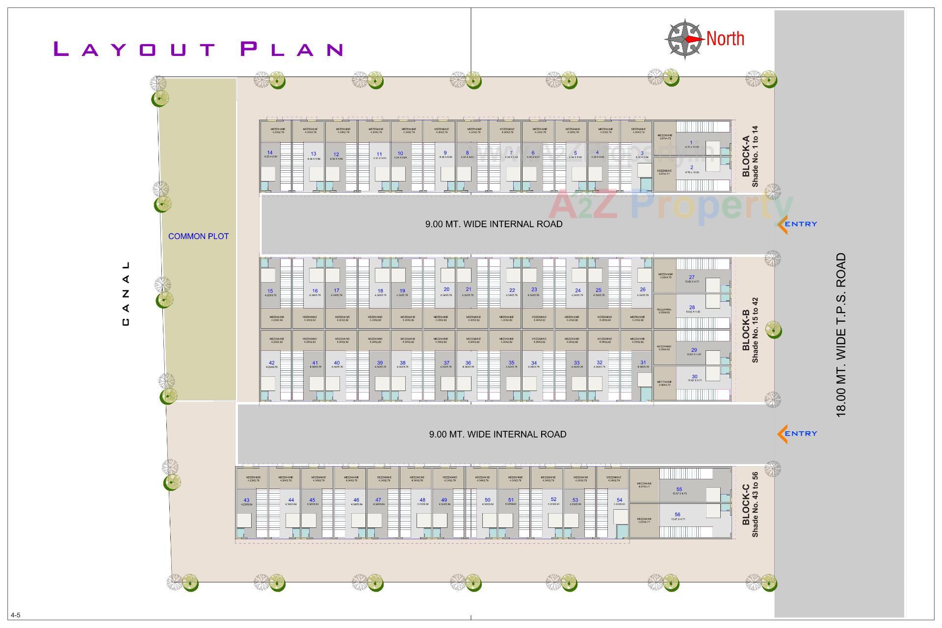 Layout of real estate project Bajrang Estate located at Kathwada, Ahmedabad, Gujarat