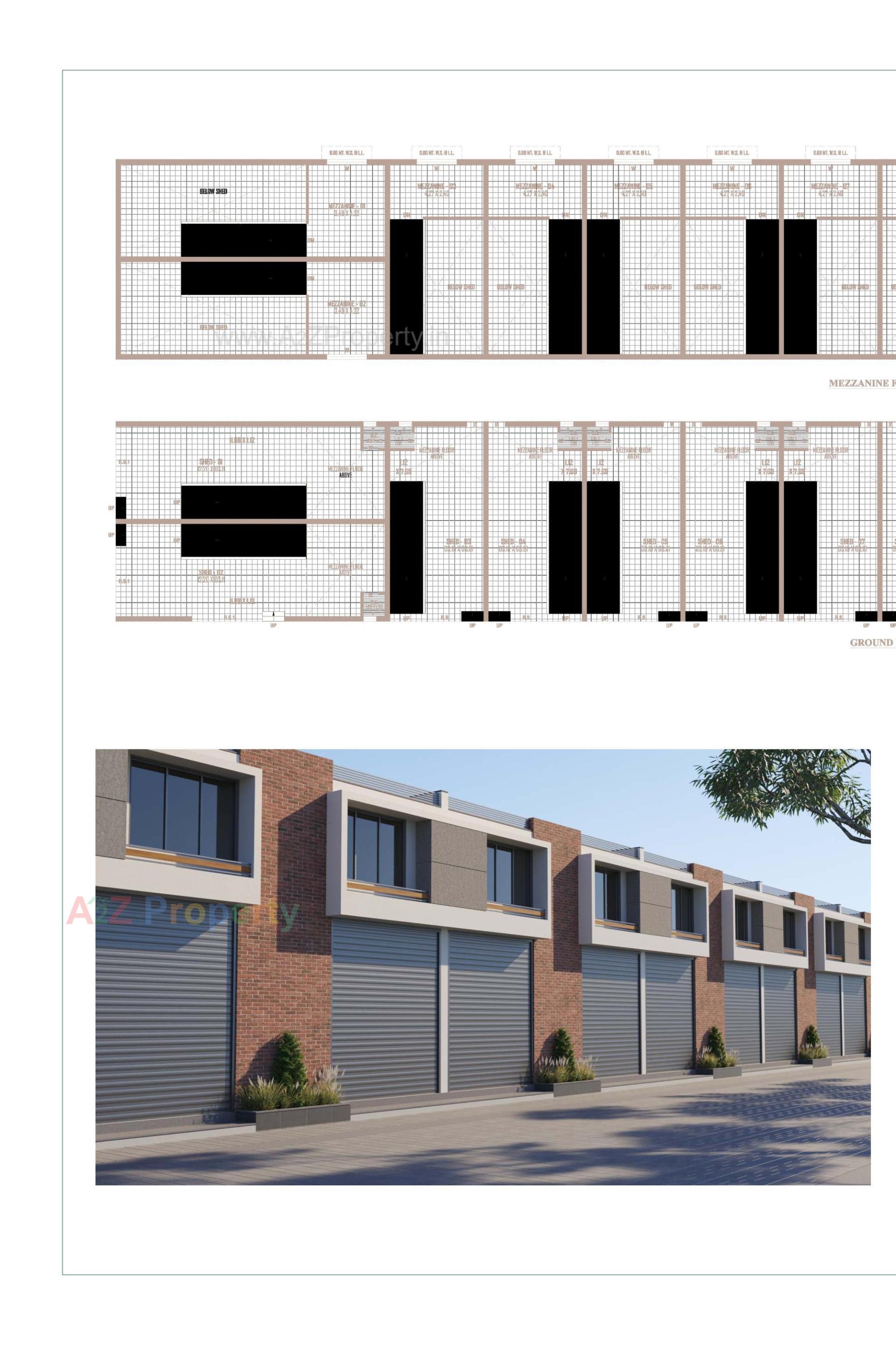 Layout of real estate project Balaji Industrial Park located at Ahmedabad, Ahmedabad, Gujarat