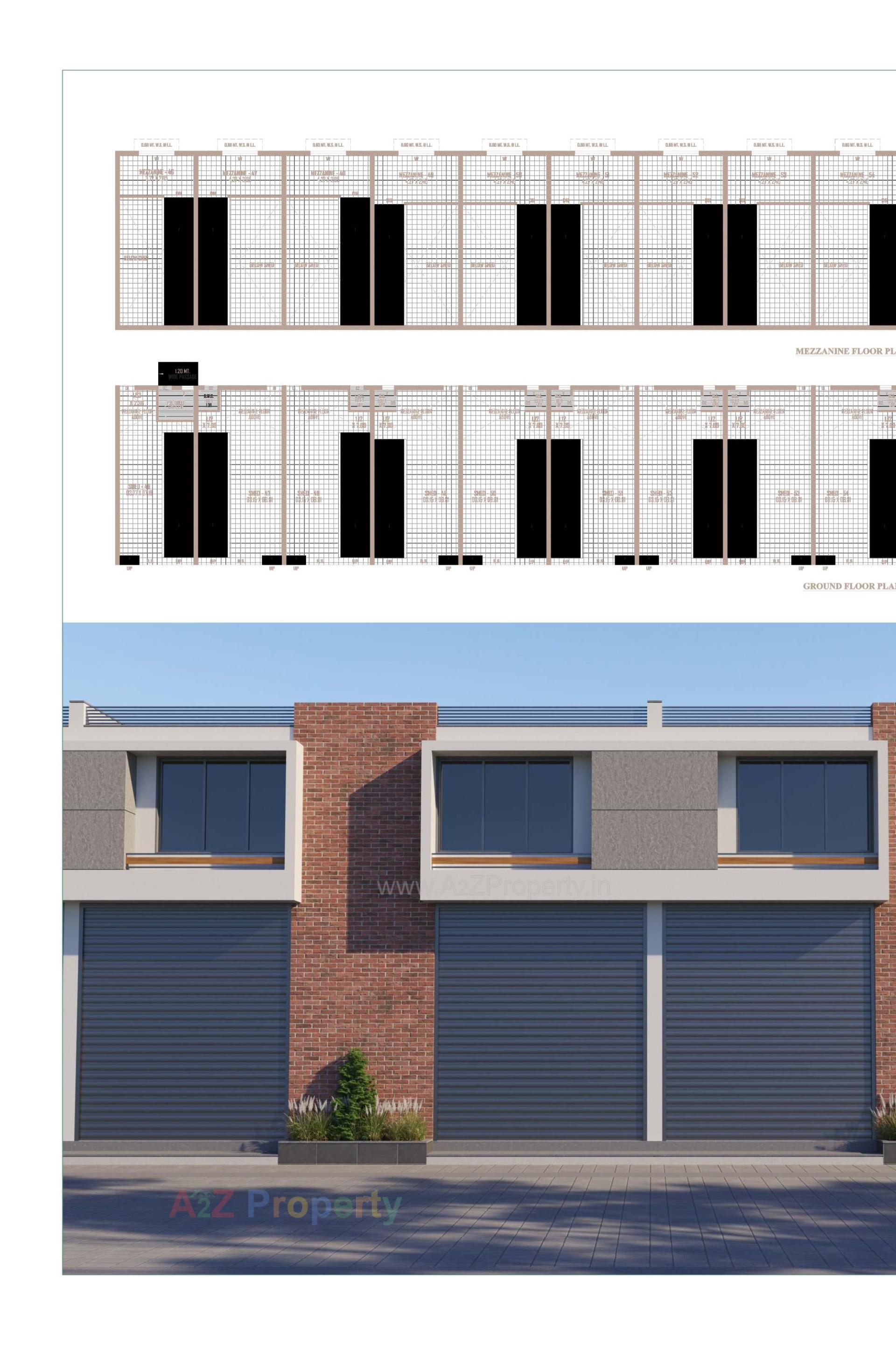 3D Elevation of real estate project Balaji Industrial Park located at Ahmedabad, Ahmedabad, Gujarat