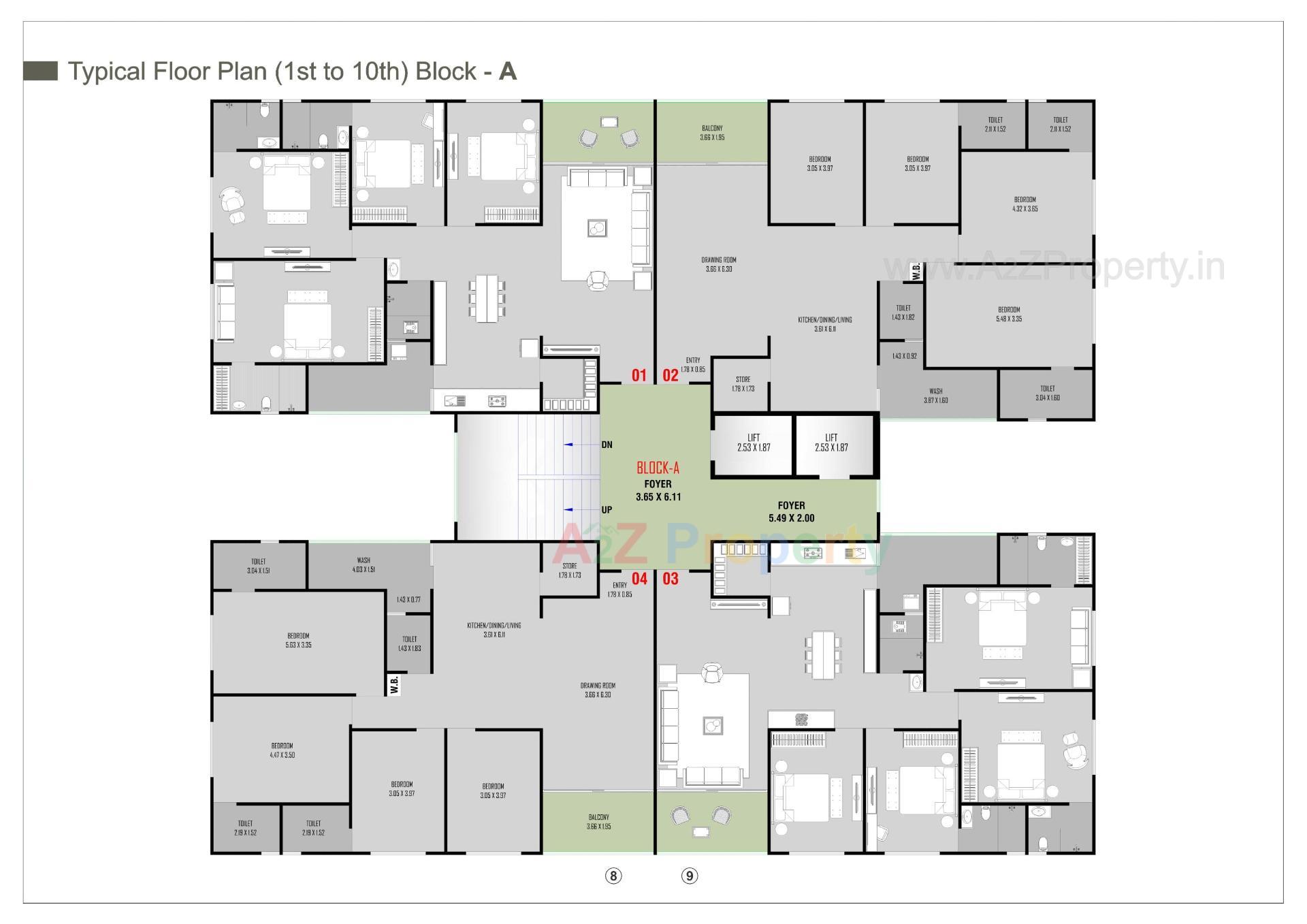 Layout of real estate project Balaji Residency located at Kathwada, Ahmedabad, Gujarat