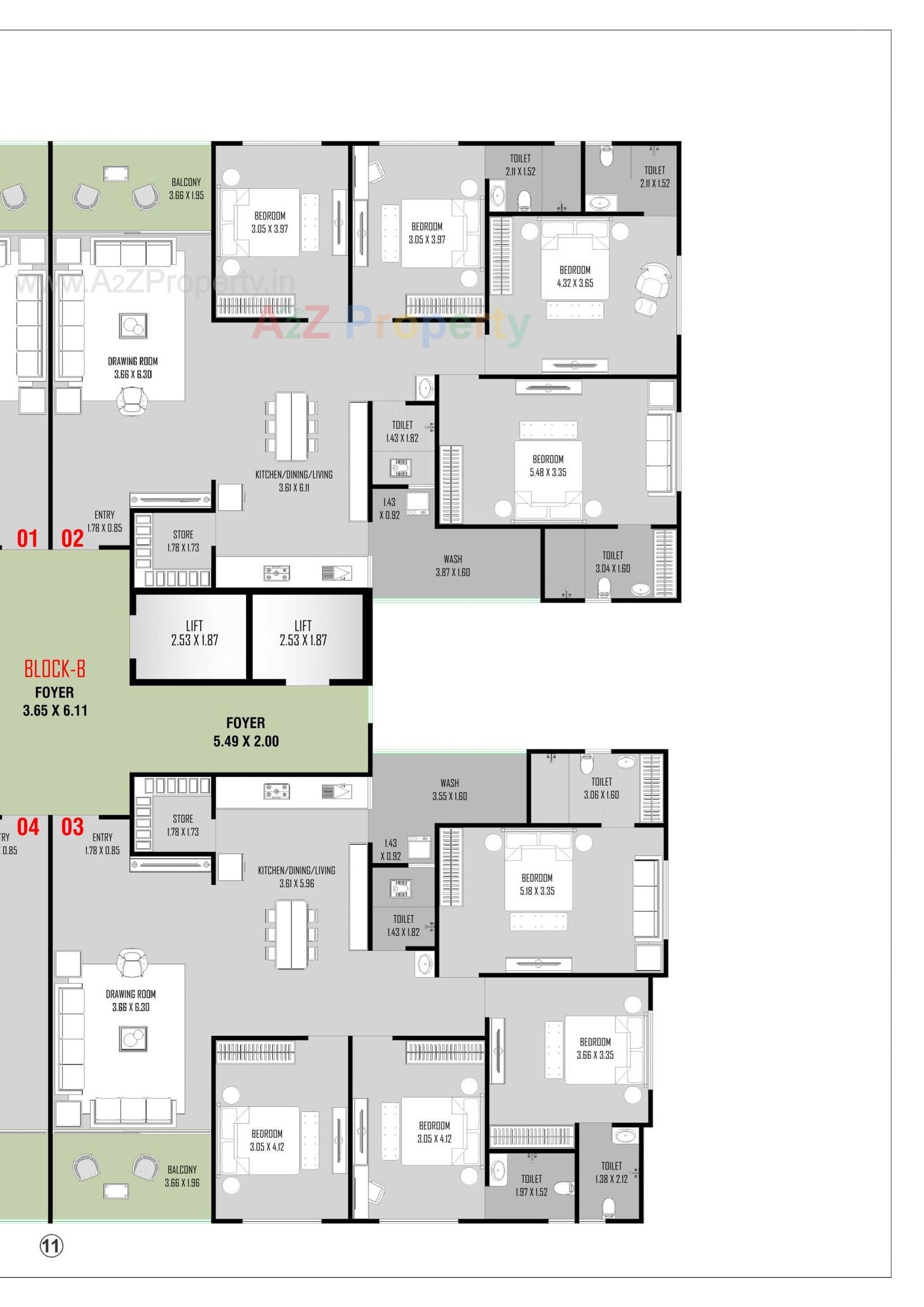 Layout of real estate project Balaji Residency located at Kathwada, Ahmedabad, Gujarat