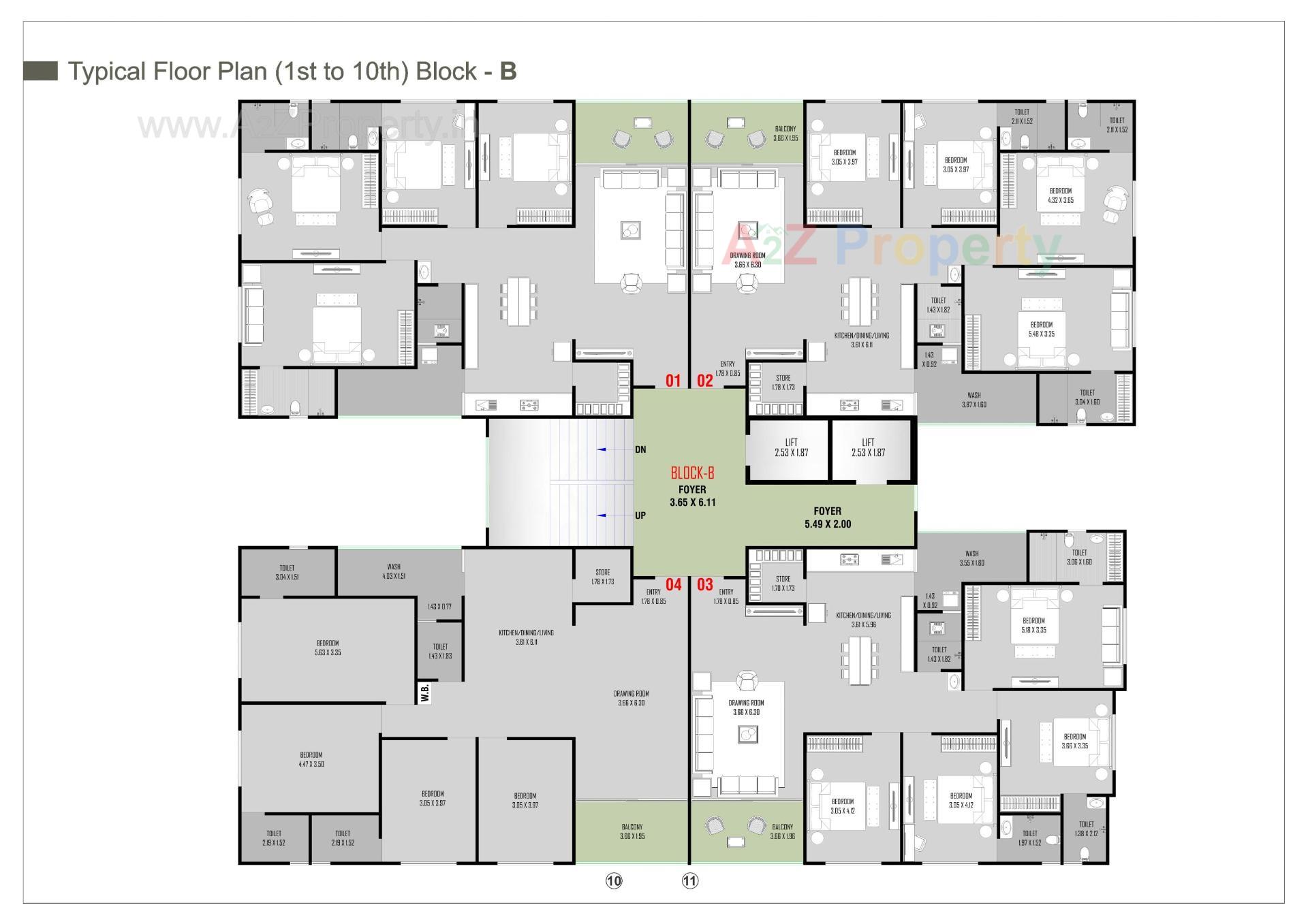 Layout of real estate project Balaji Residency located at Kathwada, Ahmedabad, Gujarat
