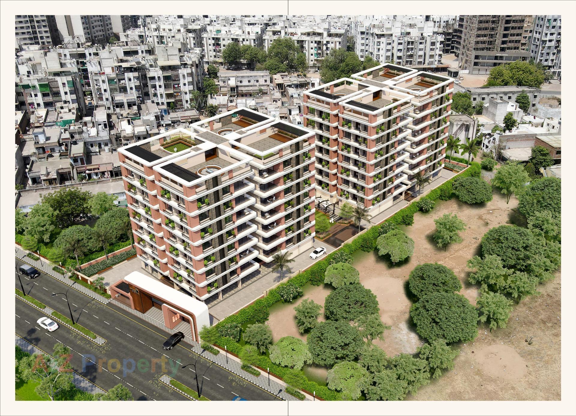 3D Elevation of real estate project Balmukund Crysta located at Nikol, Ahmedabad, Gujarat