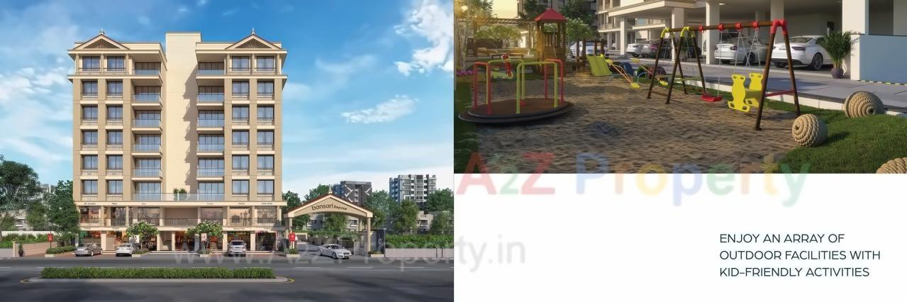 3D Elevation of real estate project Bansari Repose located at Nana-chiloda, Ahmedabad, Gujarat