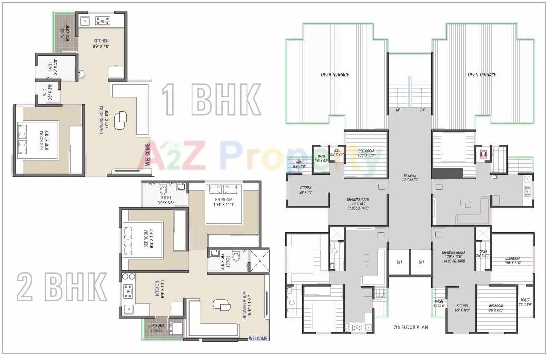 Layout of real estate project Bapashree Heights located at Vastral, Ahmedabad, Gujarat