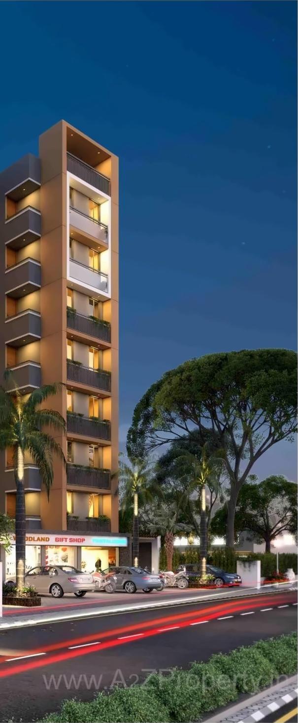 3D Elevation of real estate project Bapashree Heights located at Vastral, Ahmedabad, Gujarat