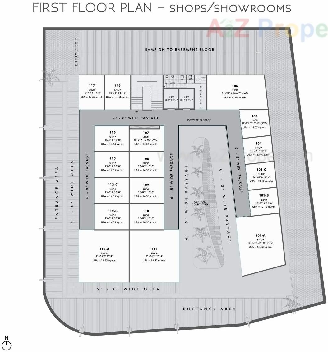 Layout of real estate project Bapunagar One located at Naroda, Ahmedabad, Gujarat
