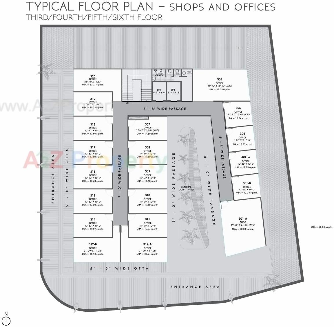 Layout of real estate project Bapunagar One located at Naroda, Ahmedabad, Gujarat