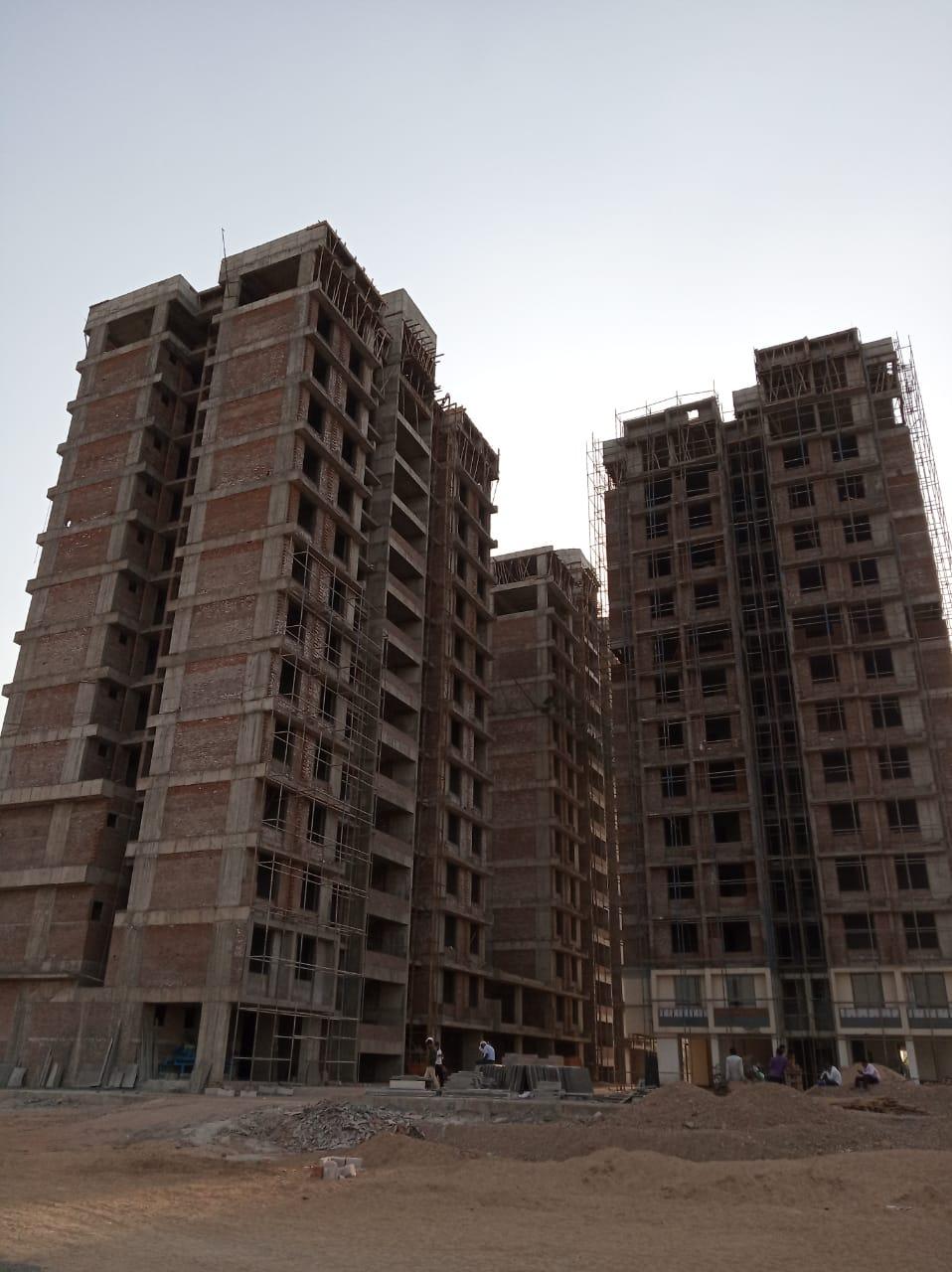 127217_const of real estate project Basil Skyline located at Tragad, Ahmedabad, Gujarat