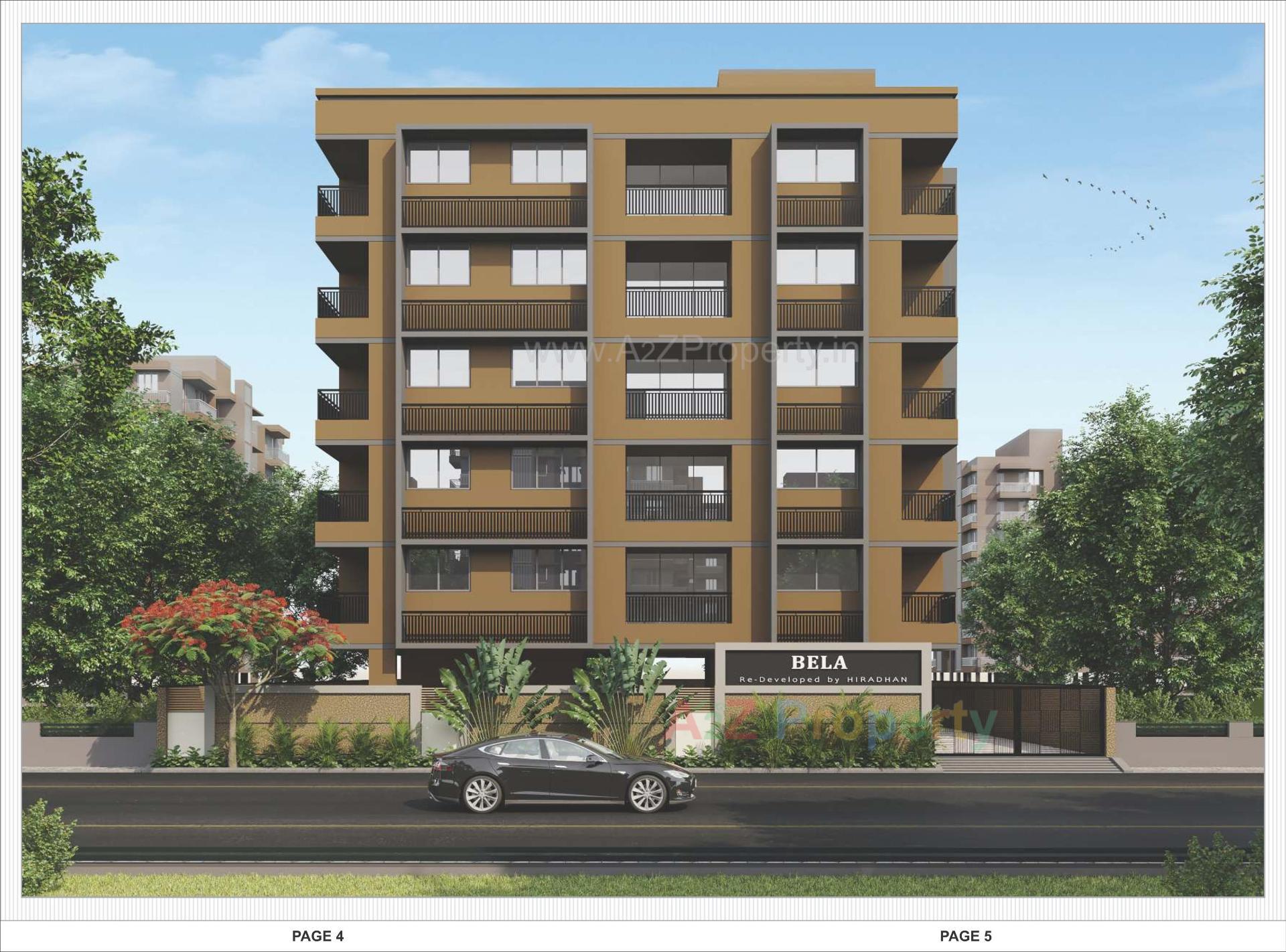3D Elevation of real estate project Bela Apartment located at Paldi, Ahmedabad, Gujarat