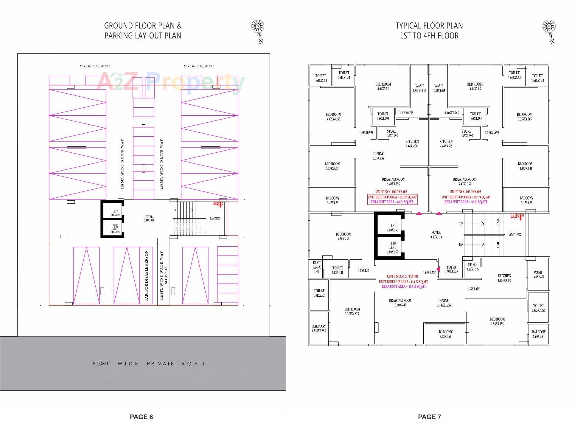 Layout of real estate project Bela Apartment located at Paldi, Ahmedabad, Gujarat