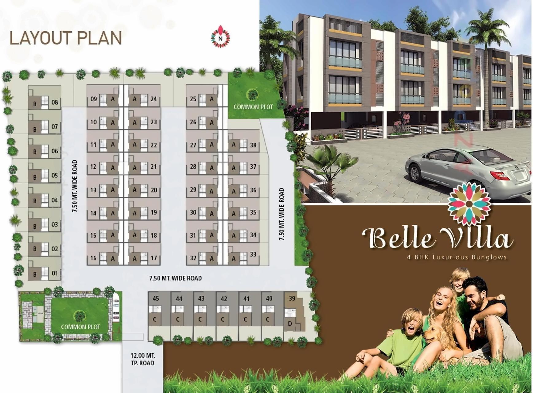  of real estate project Bellevilla Bunglows located at Vinzol, Ahmedabad, Gujarat