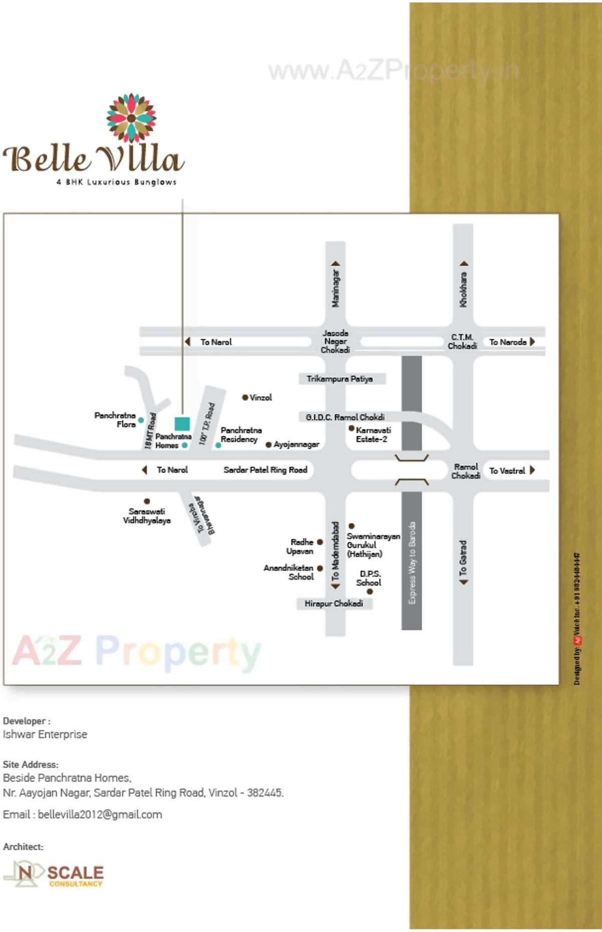  of real estate project Bellevilla Bunglows located at Vinzol, Ahmedabad, Gujarat