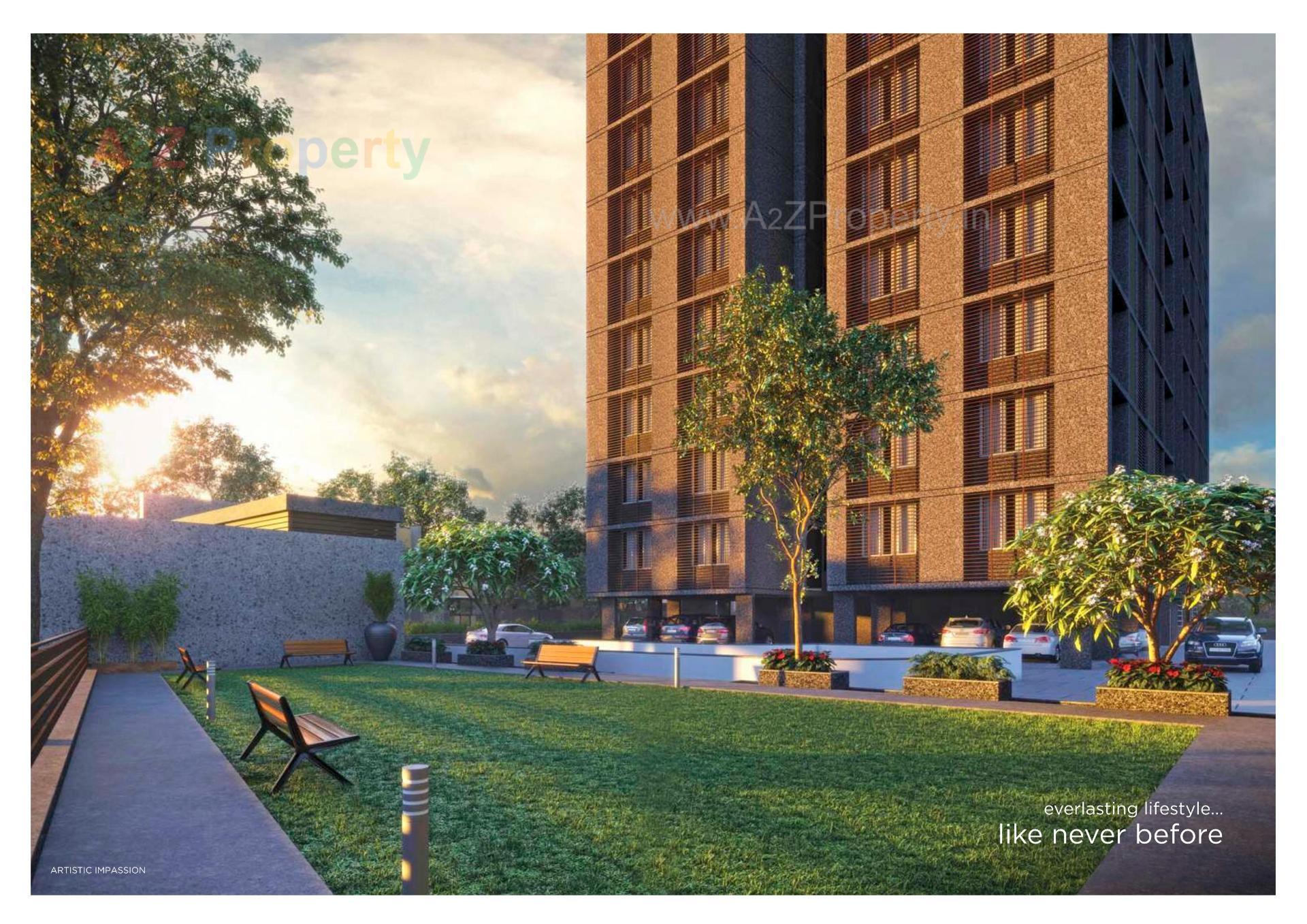 3D Elevation of real estate project Best Galaxy located at Makarba, Ahmedabad, Gujarat