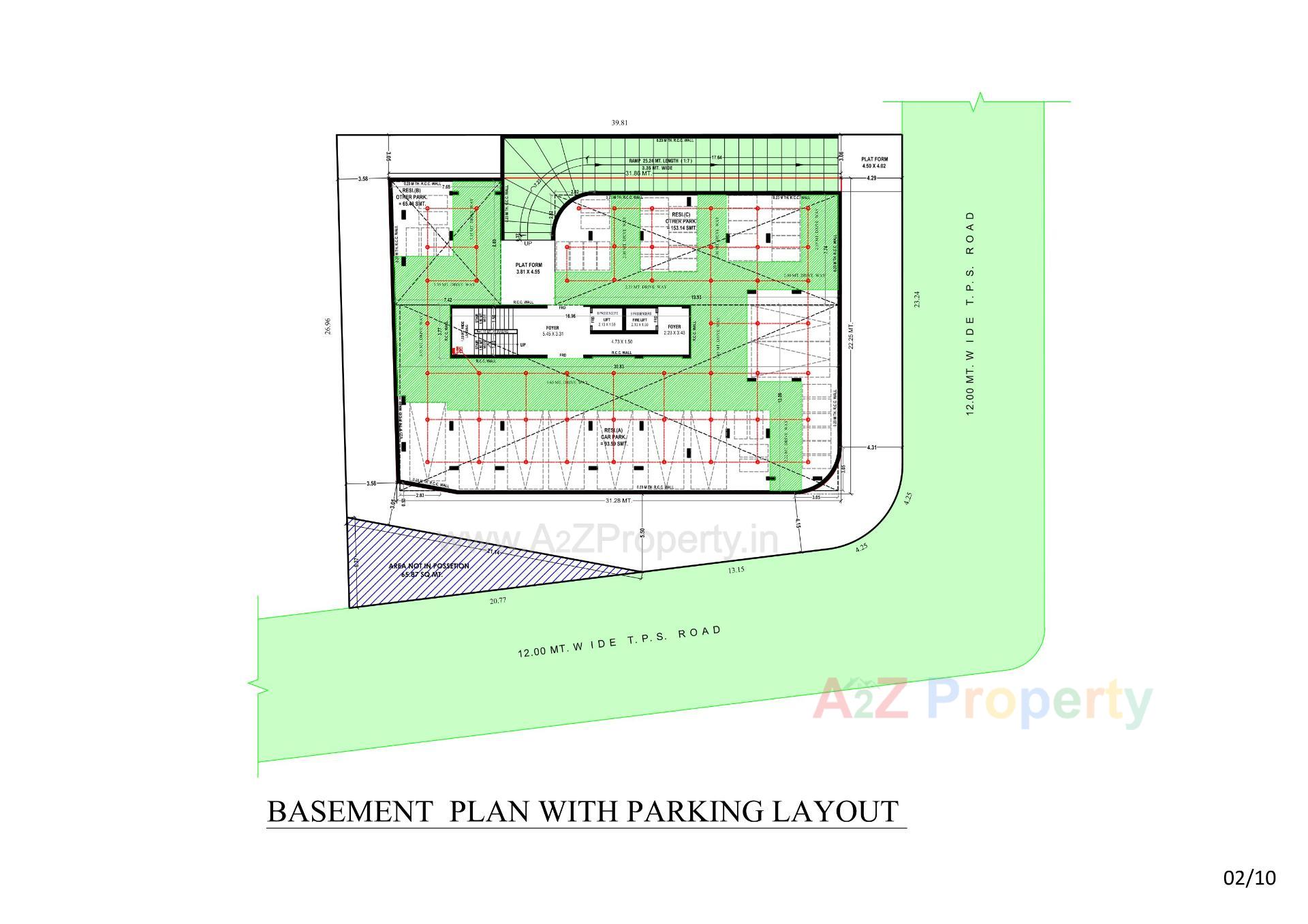 Layout of real estate project Best Qalb located at Okaf, Ahmedabad, Gujarat