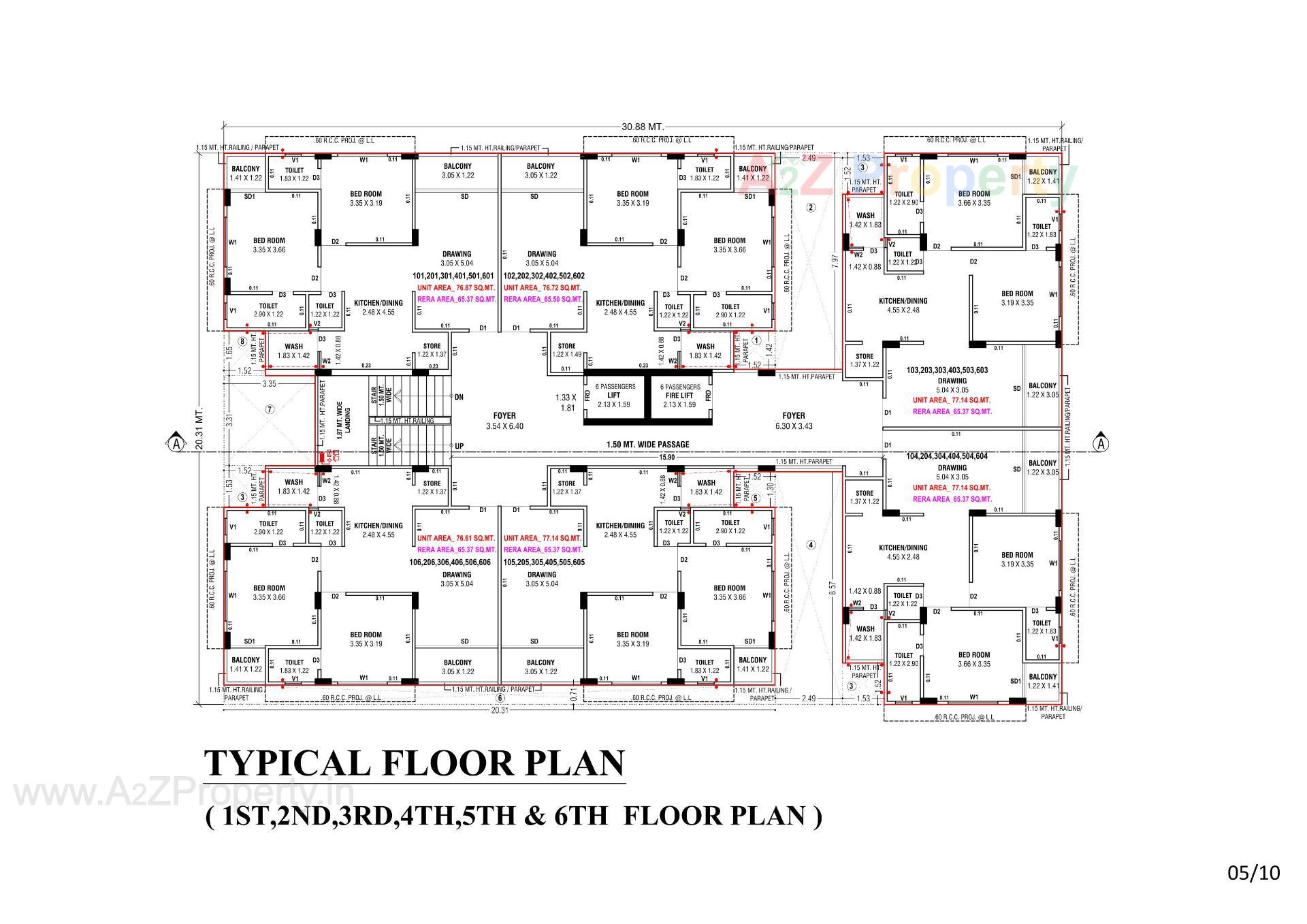 Layout of real estate project Best Qalb located at Okaf, Ahmedabad, Gujarat