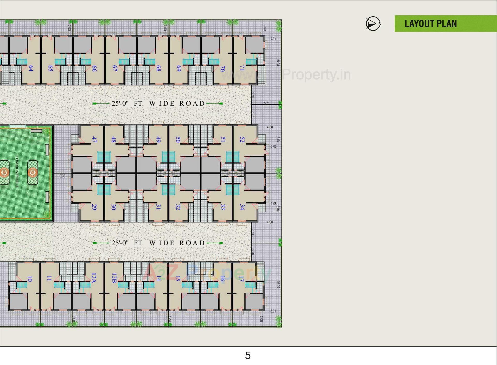 Layout of real estate project Bhagirath Serenity located at Lambha, Ahmedabad, Gujarat