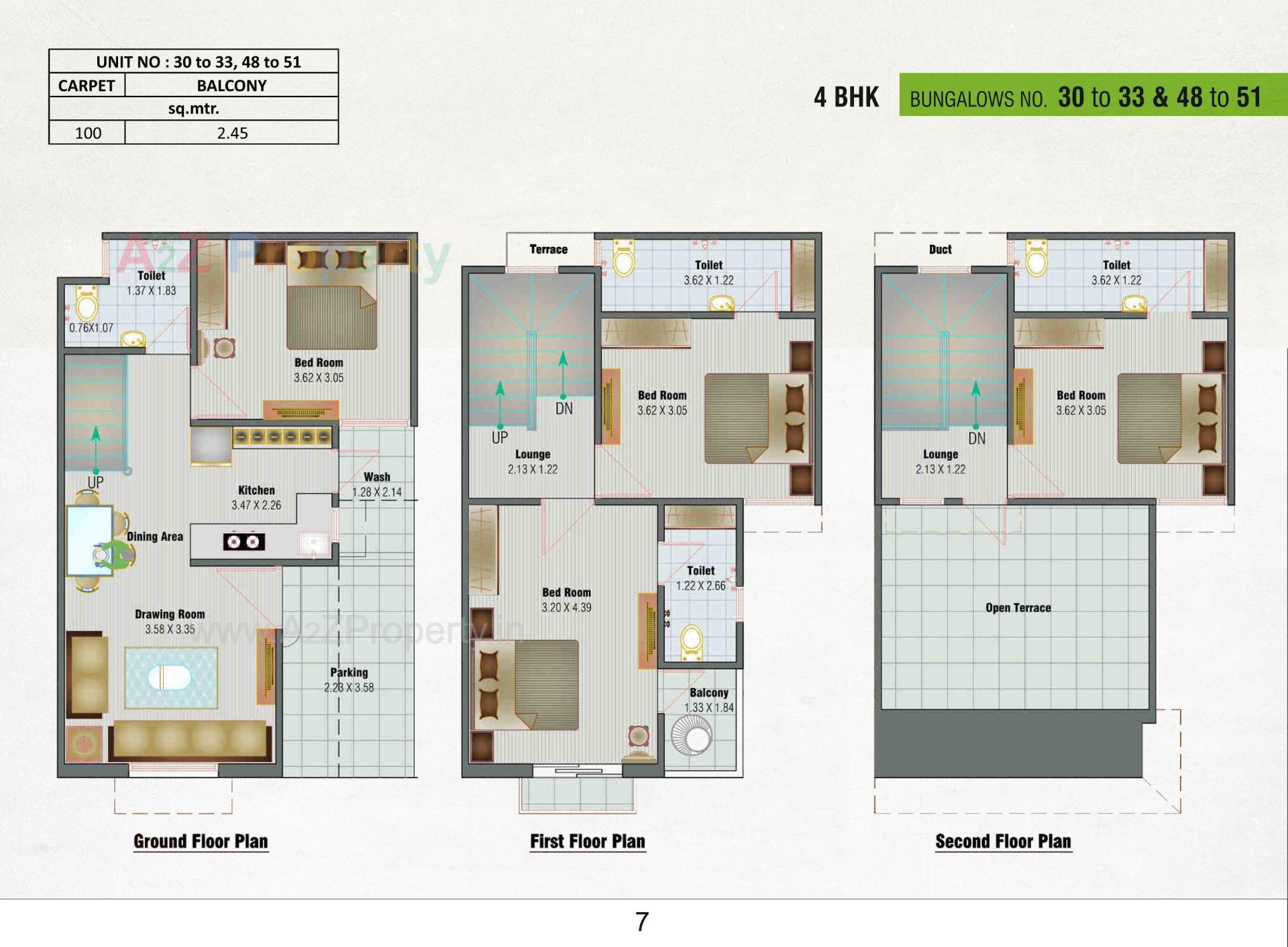 Layout of real estate project Bhagirath Serenity located at Lambha, Ahmedabad, Gujarat